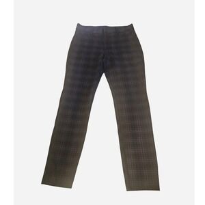 KUT from the Kloth Diana Plaid Skinny‎ Pants Purple Black Checkered Trousers 10
